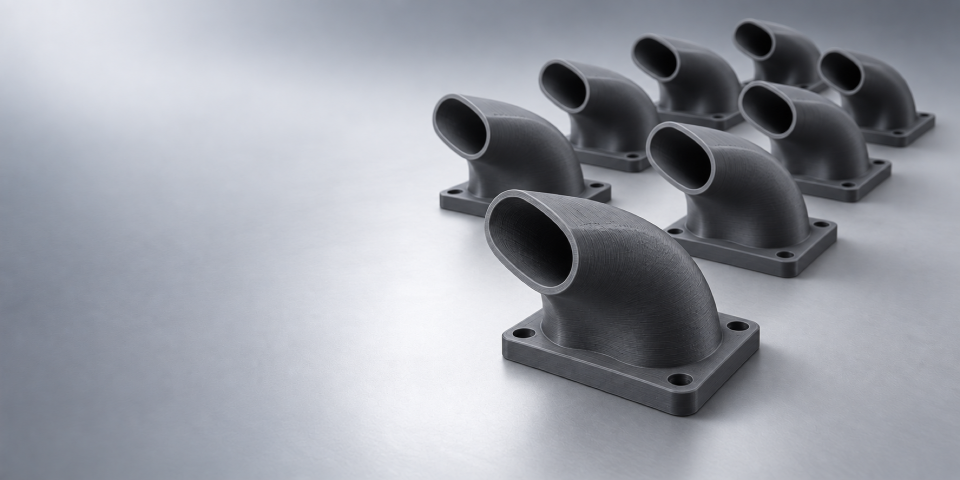 Custom 3D printed functional duct component